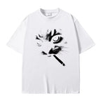 Cheap T-shirt Jerseys Funny Meme Smoking Cat Face Graphic T-shirts Men Women Casual Cotton Vintage T Shirts Men's Oversized T-shirts Cats Lovers Gifts
