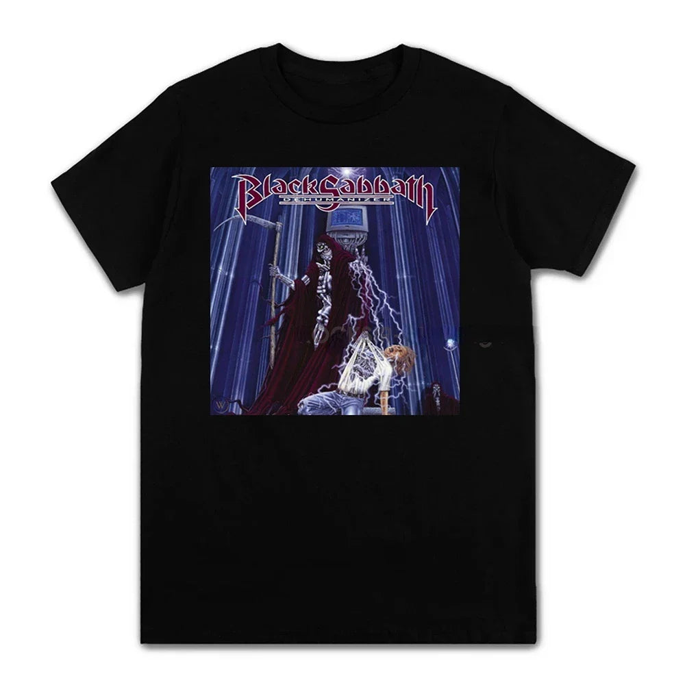 Cheap T-shirt Jerseys Black Metal Rock Band T shirt Men Women Fashion Casual Graphic Short Sleeve Short Sleeve Plus Size T Shirt Unisex 62474