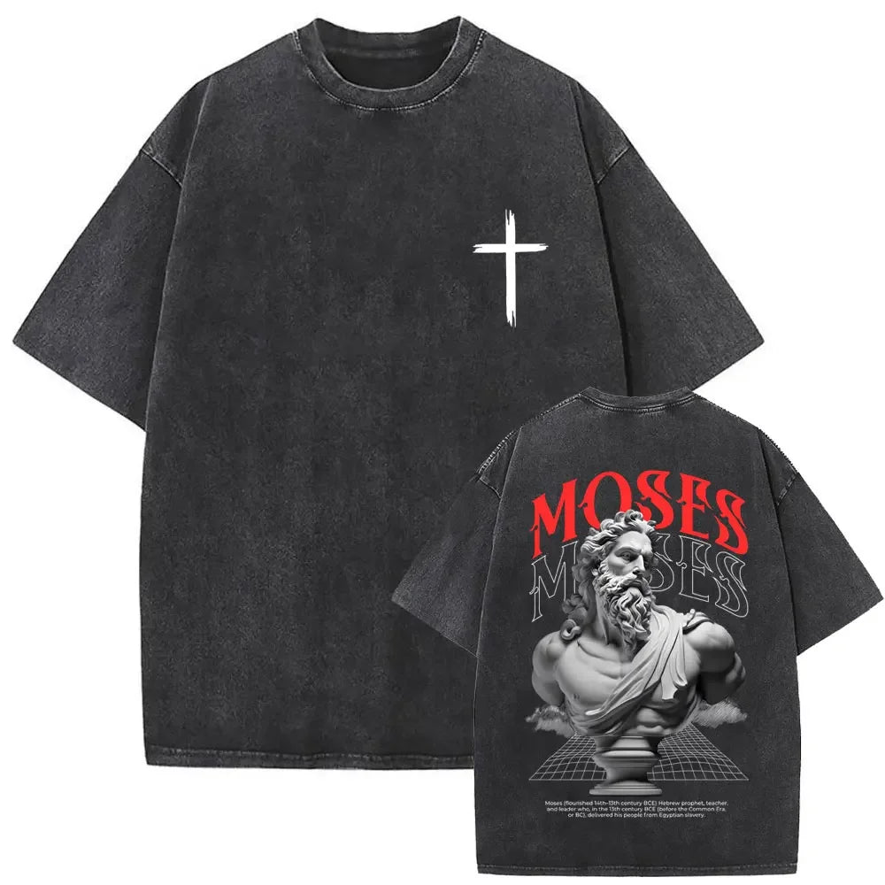 Cheap T-shirt Jerseys Christian Religious Jesus Forgive Them Father Vintage Washed T-shirt  Men Women Gothic Rock Oversized T Shirts Tops Streetwear