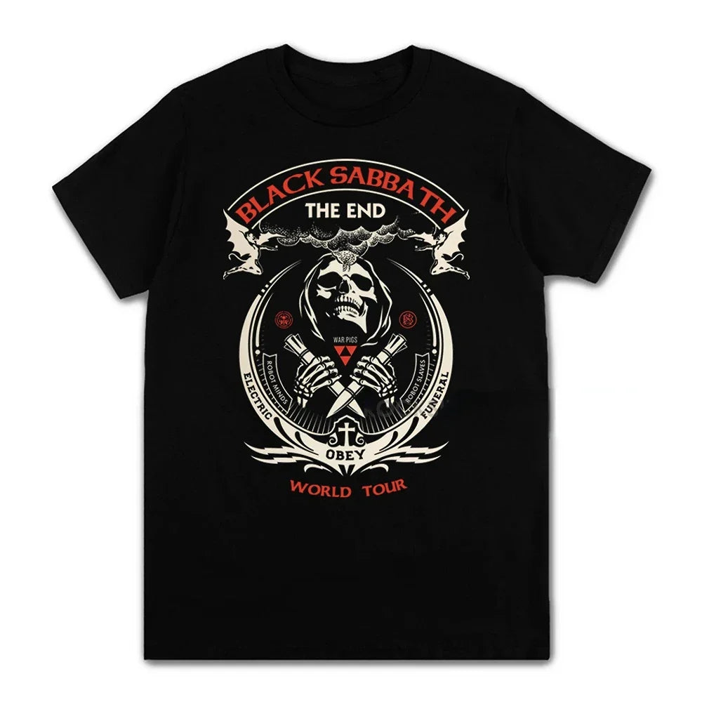 Cheap T-shirt Jerseys Black Metal Rock Band T shirt Men Women Fashion Casual Graphic Short Sleeve Short Sleeve Plus Size T Shirt Unisex 62474