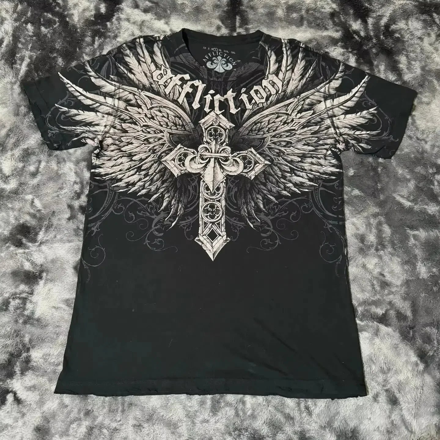 Cheap T-shirt Jerseys Y2K Tapout New men T Shirt Letter Graphic Print Oversized tops Punk Rock Round Neck Tops Harajuku street Hip Hop Pure cotton tee