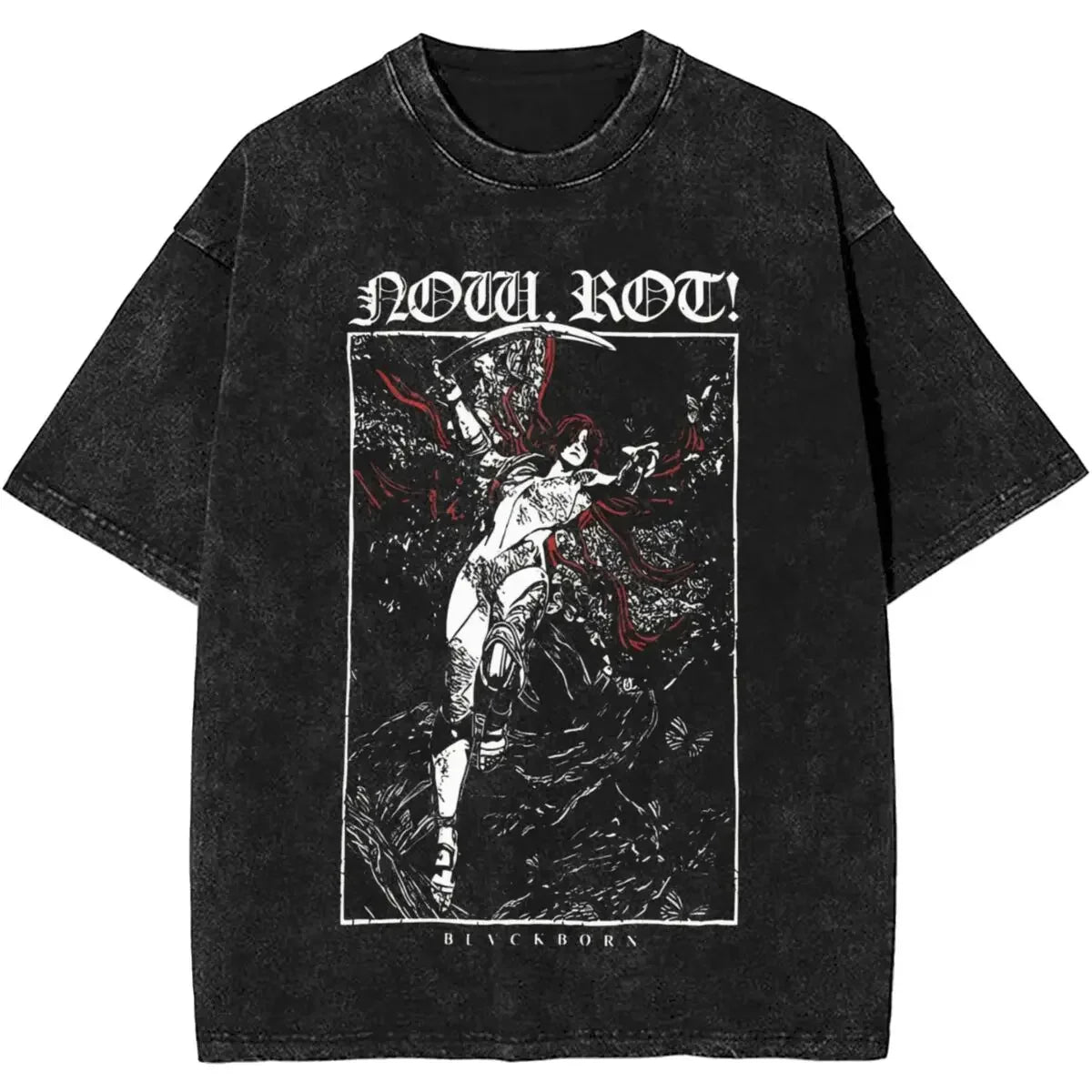 Cheap T-shirt Jerseys Malenia Blade Of Miquella Washed New Arrival Mens Clothes Tee Shirt Homme Graphic T-Shirts Men Tshirt for Men Ropa Hombre 62924