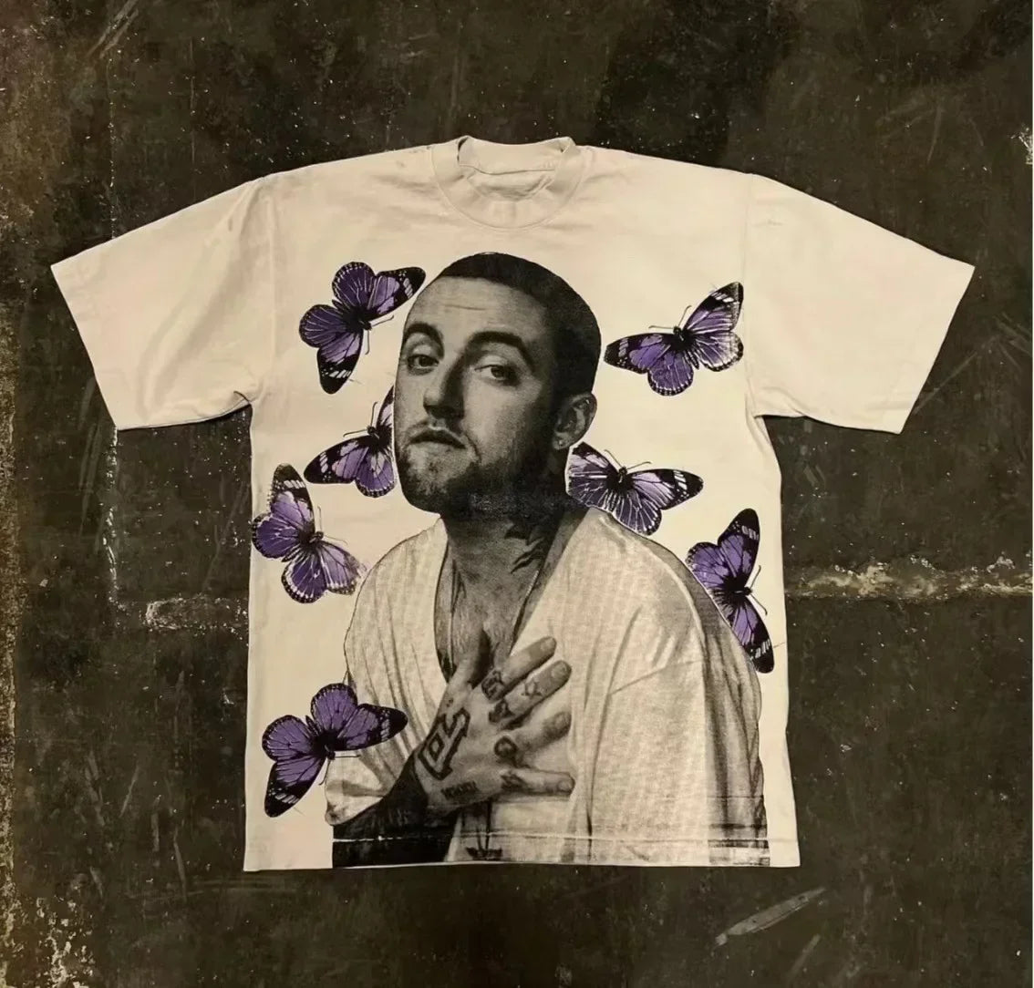 Cheap T-shirt Jerseys 2000s Vintage Casual Girl Print Y2k Women's Tshirts Short Sleeve O-Neck Streetwear Harajuku Gothic Tee Crop Top Men Kid Clothes