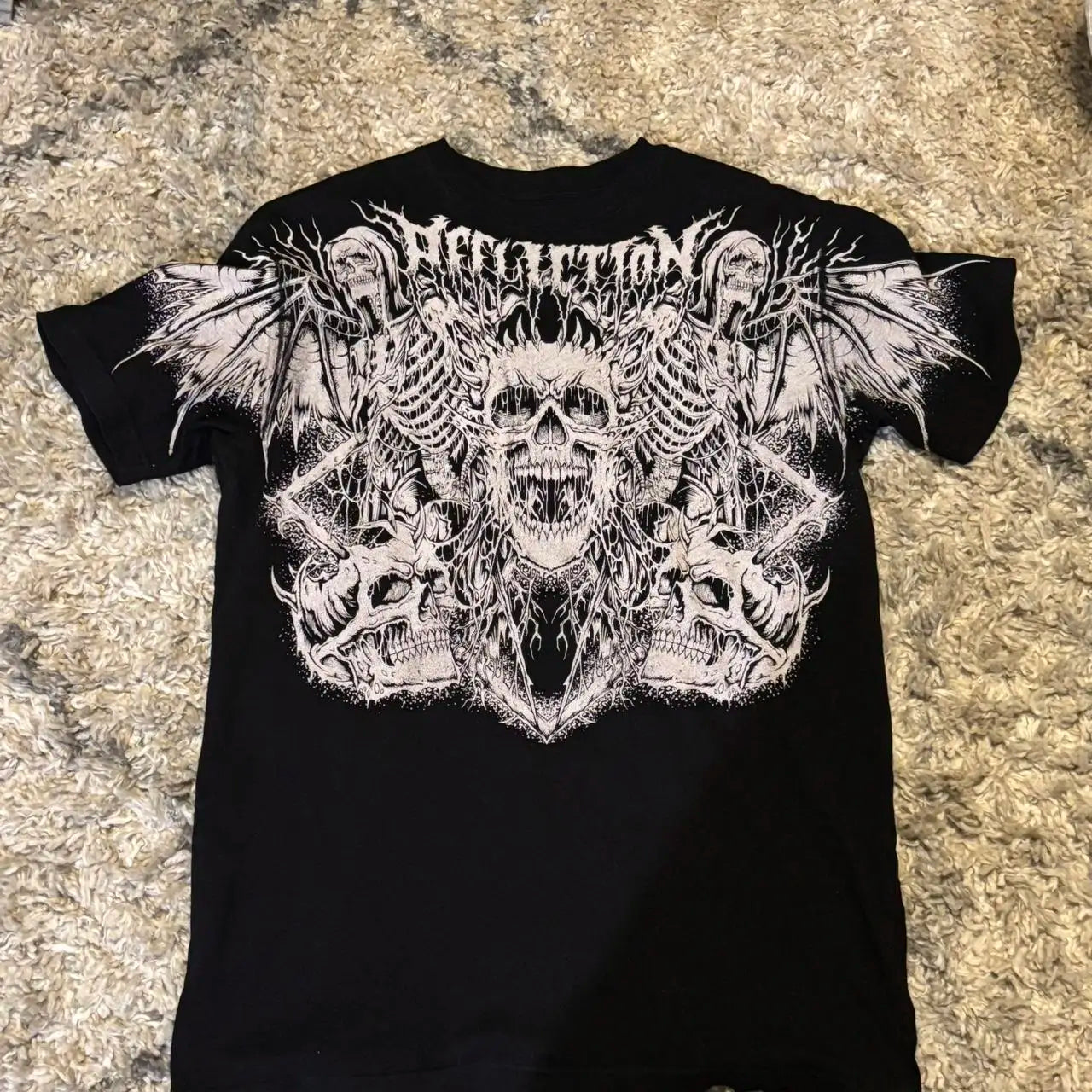 Cheap T-shirt Jerseys Summer New Fashion Oversized Printed T-shirt Men Y2K Harajuku Vintage Hip Hop Oversized Short-sleeved Gothic Shirt Men And Women