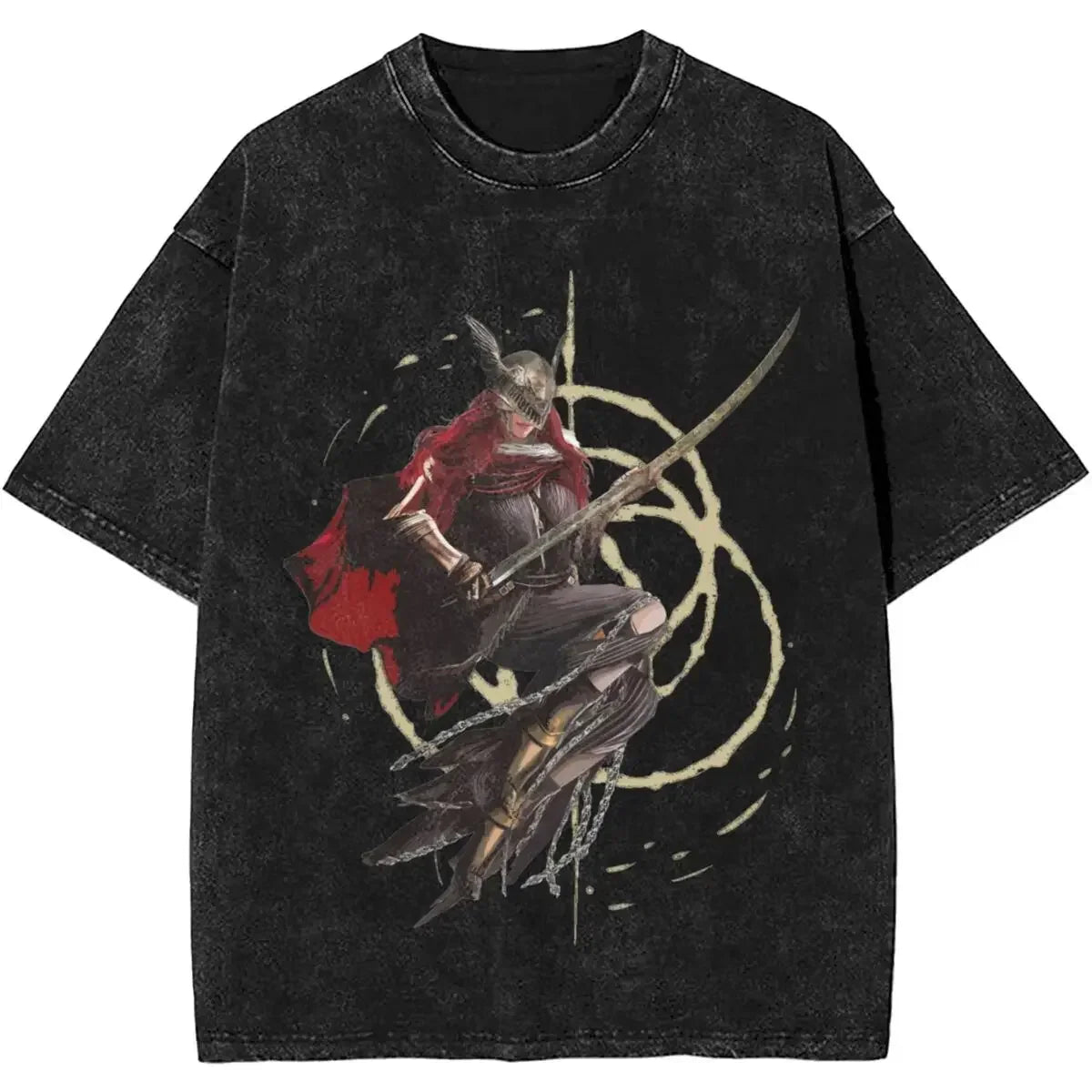 Cheap T-shirt Jerseys Malenia Blade Of Miquella Washed New Arrival Mens Clothes Tee Shirt Homme Graphic T-Shirts Men Tshirt for Men Ropa Hombre 62924