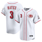 C.Reds #3 Ke'Bryan Hayes Player White Home Limited Fdoa Stitched Jerseys