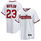 C.Guardians #23 Bo Naylor Player White Game Home Fdoa Stitched Jerseys