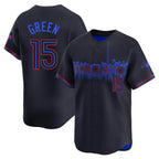 T.Blue Jays #15 Chad Green Player Black&Blue City Connect Limited Fdoa Stitched Jerseys