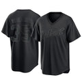 D.Tigers #35 Justin Verlander Player Black T-shirt Home Game Fdoa Stitched Jerseys