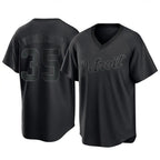 D.Tigers #35 Justin Verlander Player Black T-shirt Home Game Fdoa Stitched Jerseys