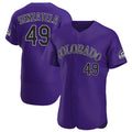 C.Rockies #49 Antonio Senzatela Player Purple Limited Elite Home Fdoa Stitched Jerseys