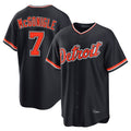 D.Tigers #7 Kevin McGonigle Player Navy Home Game Fdoa Stitched Jerseys