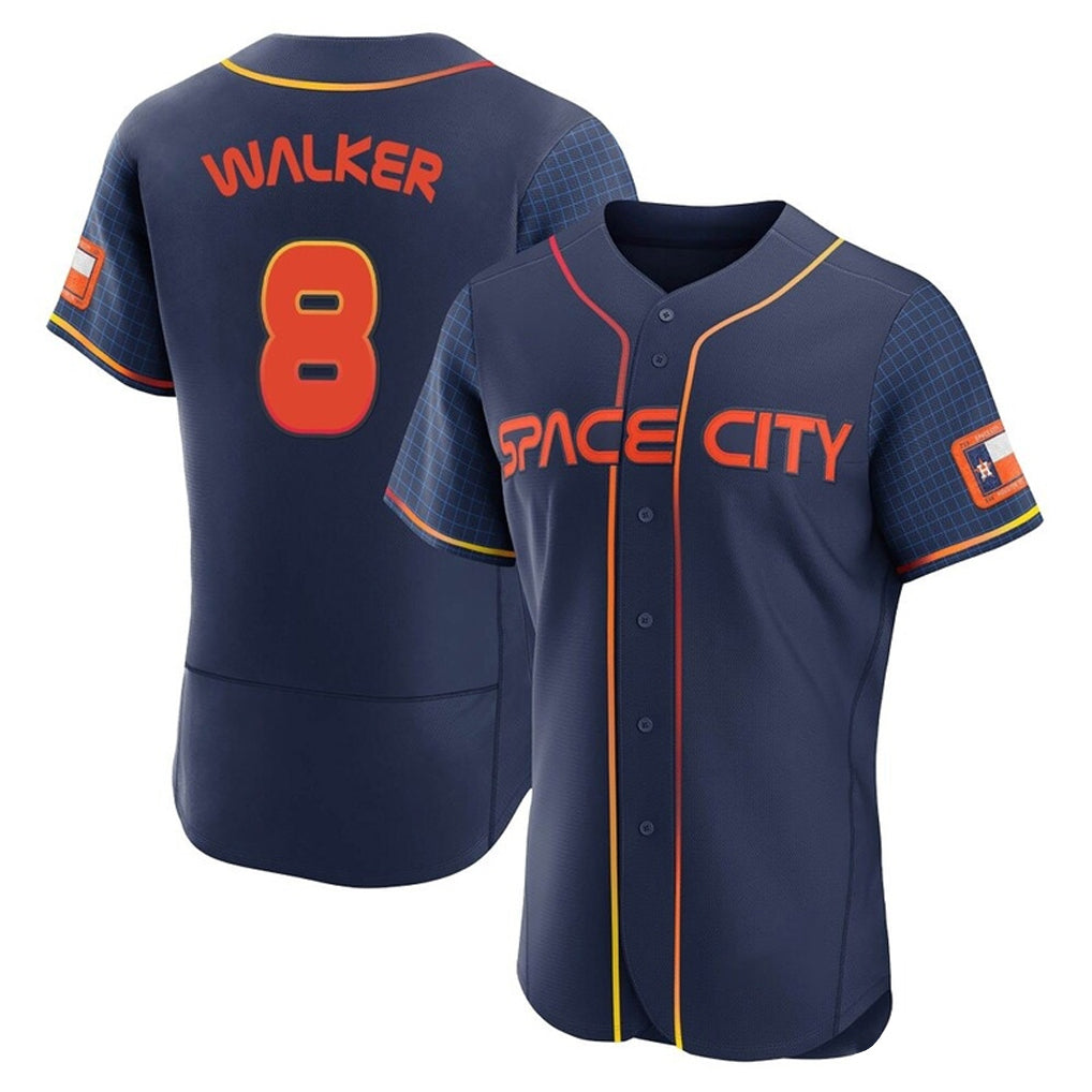 H.Astros #8 Christian Walker Player Navy City Connect Limited Elite Home Fdoa Stitched Jerseys