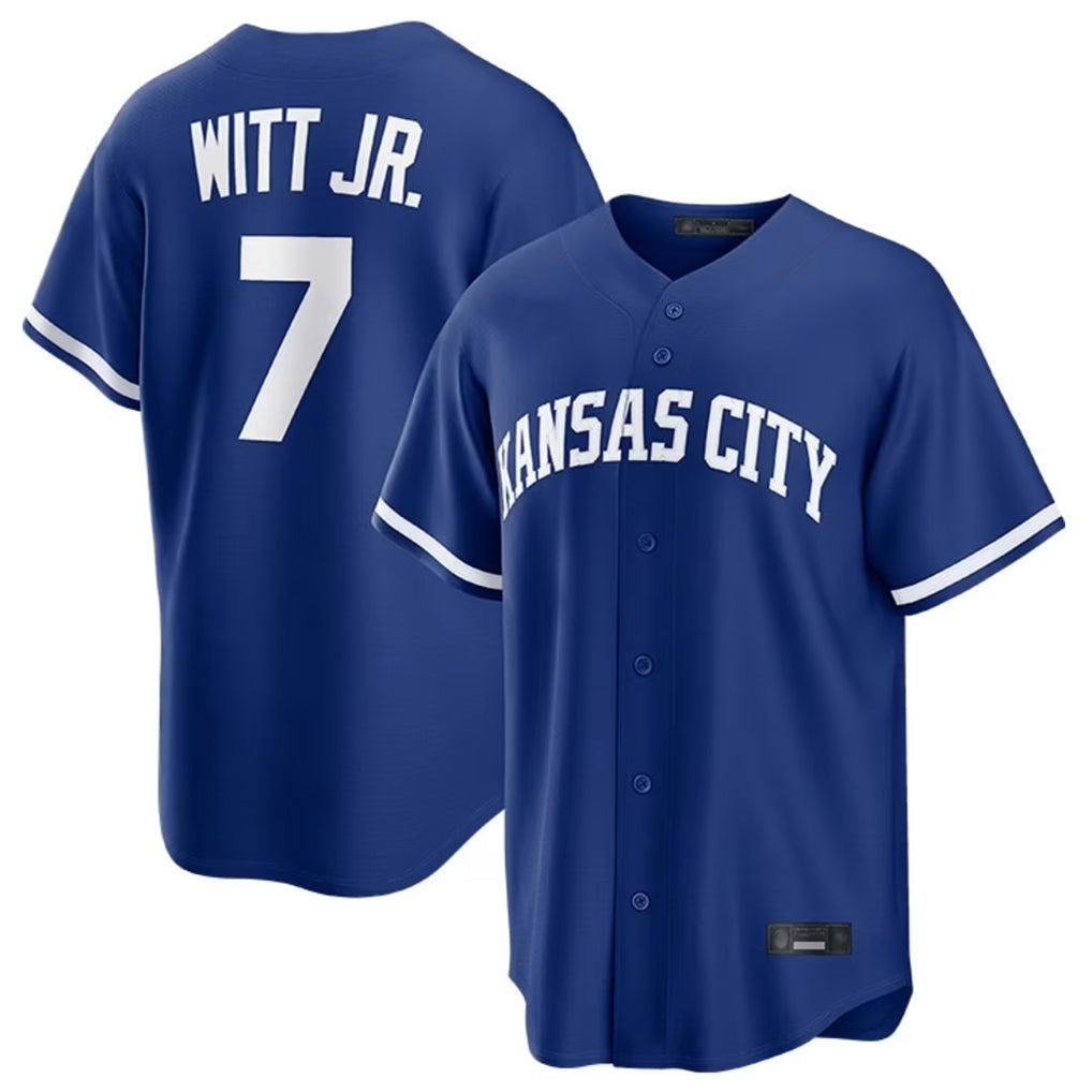 KC.Royals #7 Bobby Witt Jr. Player Royal Game Home Fdoa Stitched Jerseys