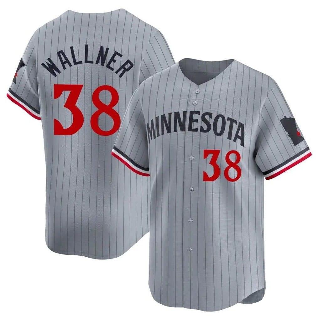M.Twins #38 Matt Wallner Player Gray Home Limited Fdoa Stitched Jerseys