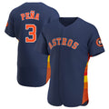H.Astros #3 Jeremy Pe?a Player Navy Home Limited Elite Fdoa Stitched Jerseys