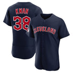 C.Guardians #38 Steven Kwan Player Navy Limited Elite Home Fdoa Stitched Jerseys