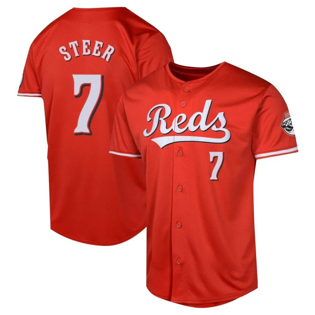 C.Reds #7 Spencer Steer Player Red 2026 City Connect Limited Home Fdoa Stitched Jerseys