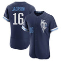 KC.Royals #16 Bo Jackson Player Navy City Connect Limited Elite Home Fdoa Stitched Jerseys