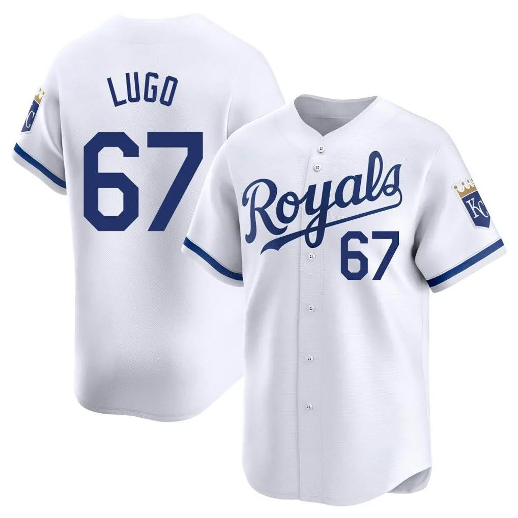 KC.Royals #67 Seth Lugo Player White Alt Limited Home Fdoa Stitched Jerseys