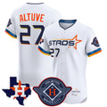 H.Astros #27 Jose Altuve Player White City Connect Texas Patch Vapor Premier Limited Elite Home Fdoa Stitched Jerseys