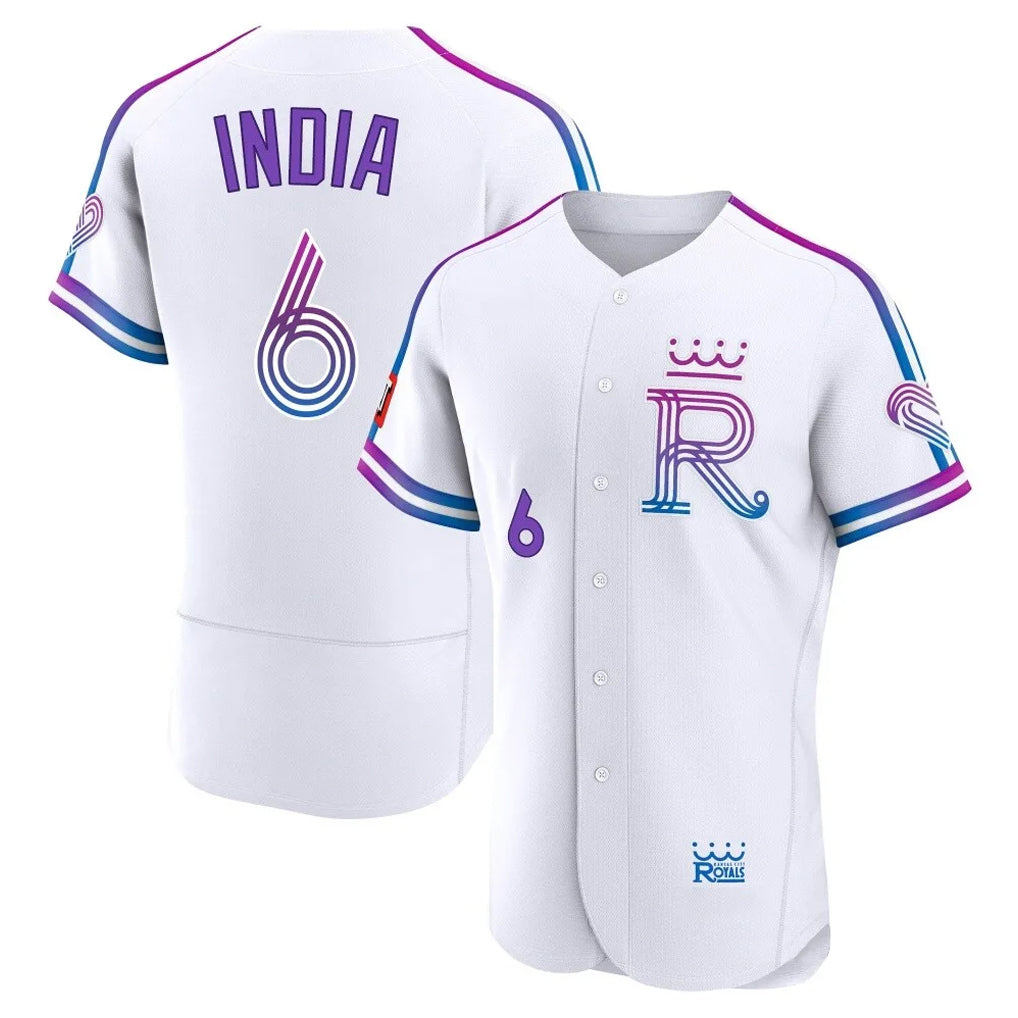 KC.Royals #6 Jonathan India Player White 2026 City Connect Limited Elite Home Fdoa Stitched Jerseys