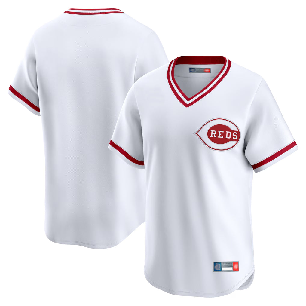 C.Reds ## Red Blank Player White Cooperstown Collection Limited T-shirt Home Fdoa Stitched Jerseys