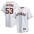 H.Astros #53 Cristian Javier Player White Home Game Fdoa Stitched Jerseys