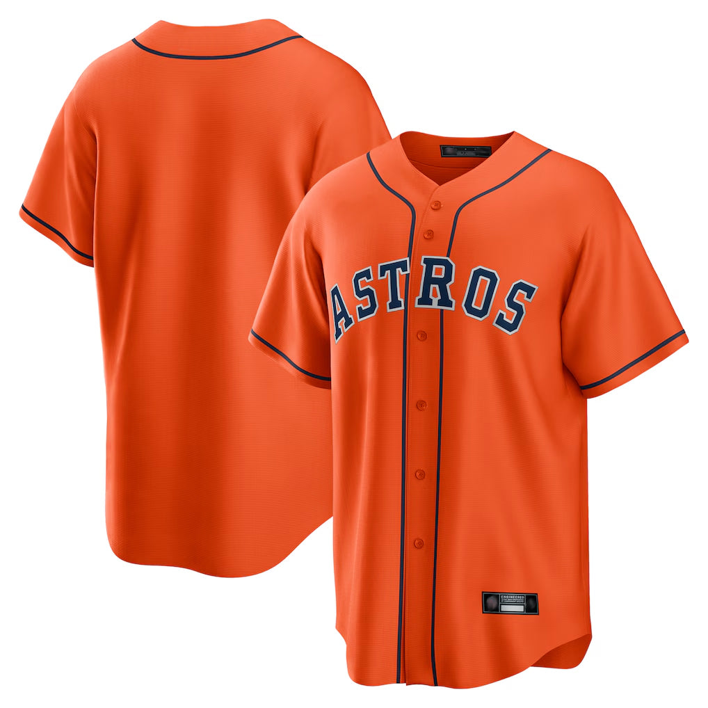 H.Astros ## Astros Blank Player Orange Home Game Fdoa Stitched Jerseys