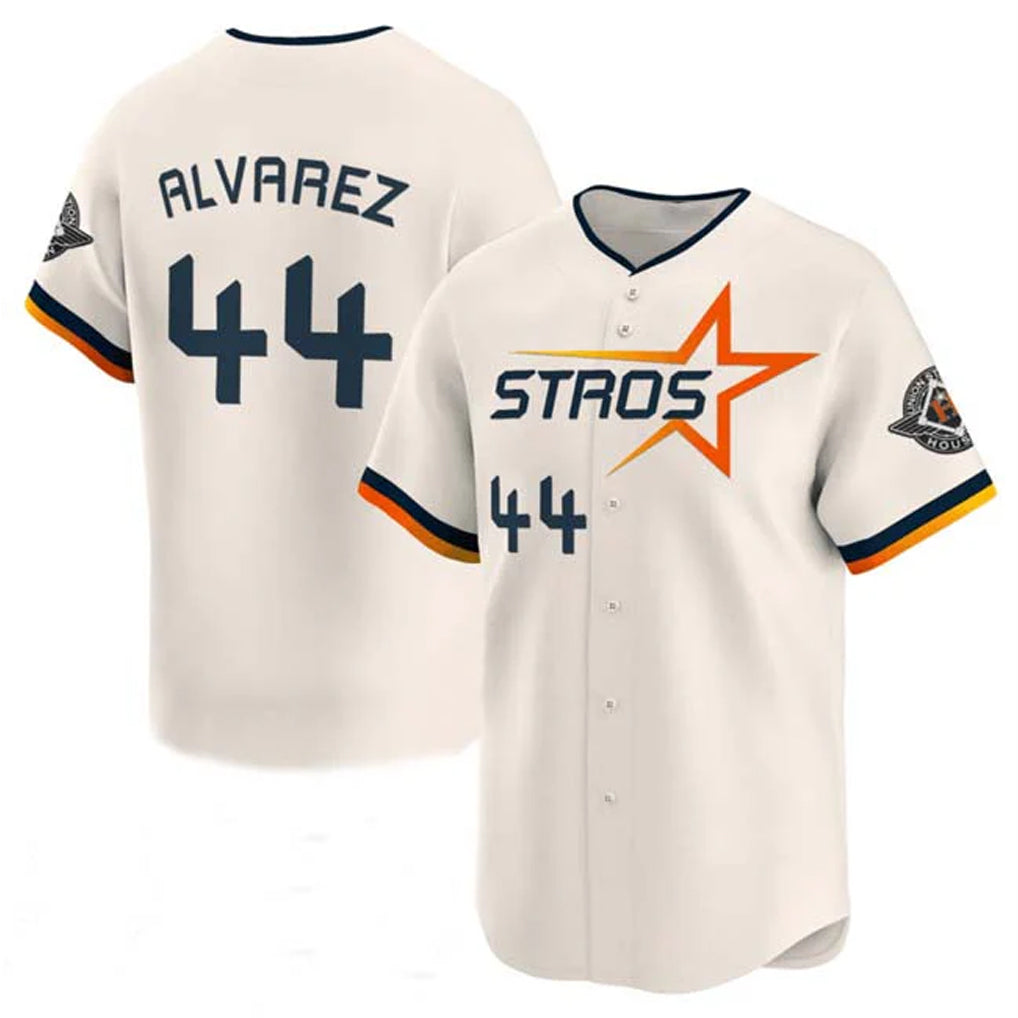 H.Astros #44 Yordan Alvarez Player Cream City Connect Limited Home Fdoa Stitched Jerseys