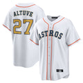 H.Astros #27 Jose Altuve Player Gold Collection Game Home Fdoa Stitched Jerseys