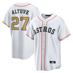 H.Astros #27 Jose Altuve Player Gold Collection Game Home Fdoa Stitched Jerseys