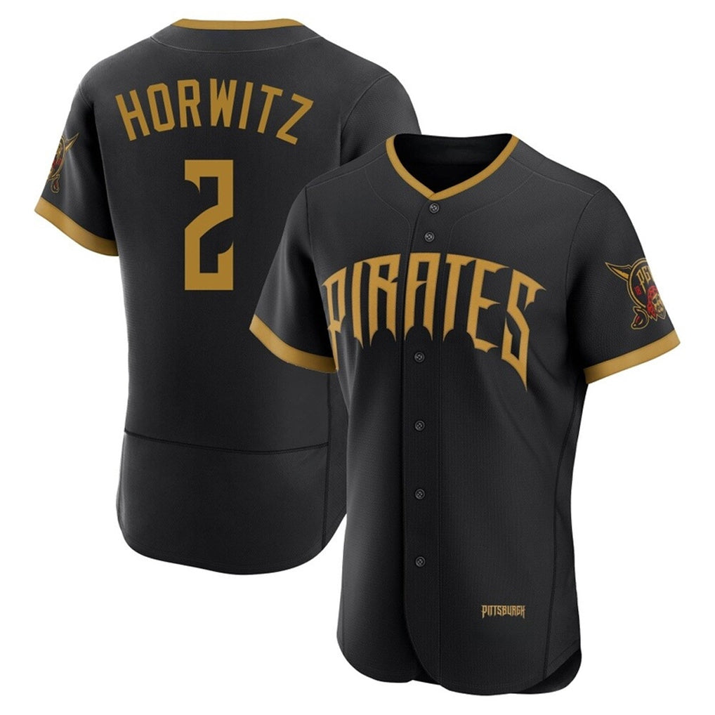 P.Pirates #2 Spencer Horwitz Player Black 2026 City Connect Home Limited Elite Fdoa Stitched Jerseys