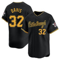 P.Pirates #32 Henry Davis Player Black Alt Home Limited Fdoa Stitched Jerseys
