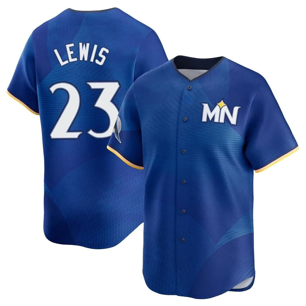 M.Twins #23 Royce Lewis Player Royal City Connect Limited Home Fdoa Stitched Jerseys