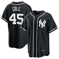 NY.Yankees #45 Gerrit Cole Player Black Out Game Home Fdoa Stitched Jerseys