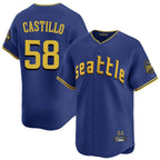 S.Mariners #58 Luis Castillo Player Royal City Connect Home Limited Fdoa Stitched Jerseys