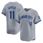 KC.Royals #11 Maikel Garcia Player Gray Limited Home Fdoa Stitched Jerseys