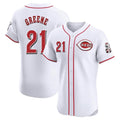 C.Reds #21 Hunter Greene Player White Limited Elite Home Fdoa Stitched Jerseys
