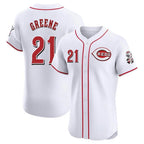 C.Reds #21 Hunter Greene Player White Limited Elite Home Fdoa Stitched Jerseys