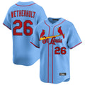 St. Louis Cardinals #26 JJ Wetherholt Player Light Blue Home Limited Fdoa Stitched Jerseys