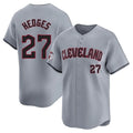 C.Guardians #27 Austin Hedges Player Gray Road Limited Home Fdoa Stitched Jerseys