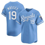 KC.Royals #19 Michael Massey Player Light Blue Alt Limited Home Fdoa Stitched Jerseys