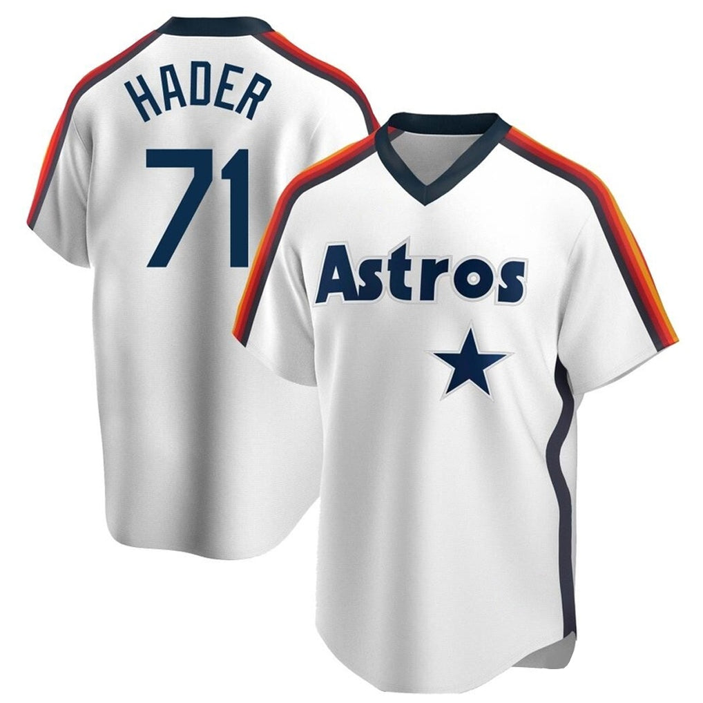 H.Astros #71 Josh Hader Player White Cooperstown Collection T-shirt Fdoa Stitched Jerseys
