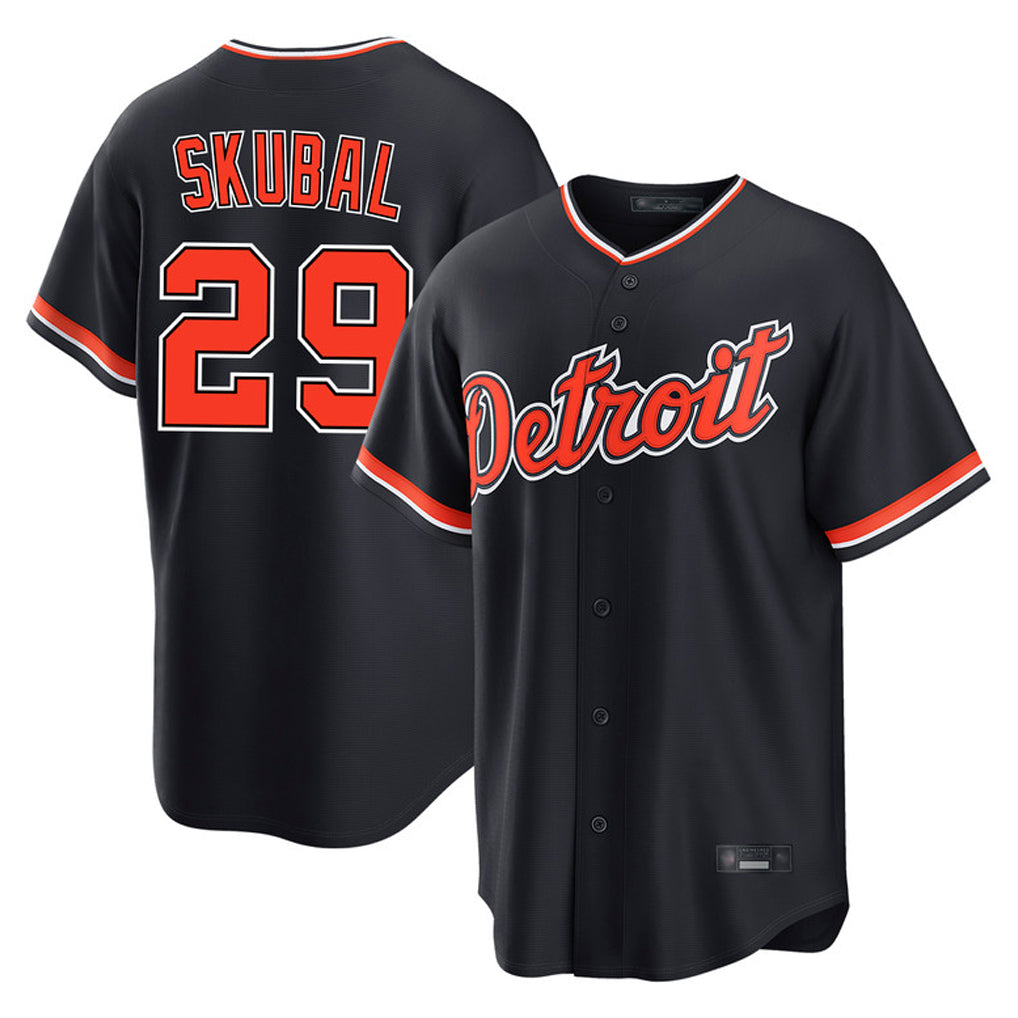 D.Tigers #29 Tarik Skubal Player Navy Home Game Fdoa Stitched Jerseys