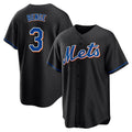 NY.Mets #3 Carson Benge Player Black Replica Home Game Fdoa Stitched Jerseys