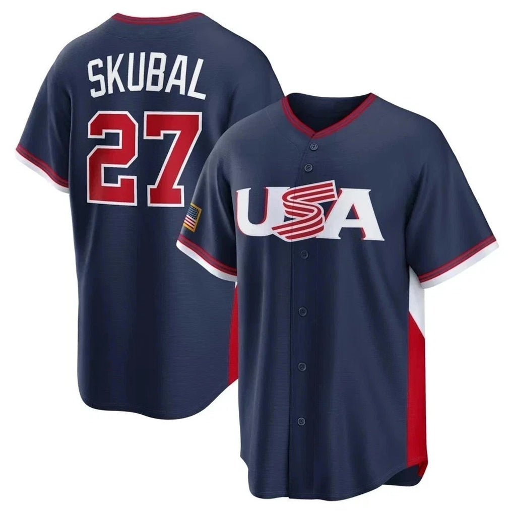 M.Twins #27 Ryan Jeffers Player Navy USA 2026 World Classic Limited Home Fdoa Stitched Jerseys