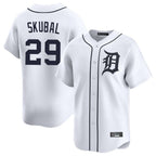 D.Tigers #29 Tarik Skubal Player White Home Limited Fdoa Stitched Jerseys