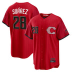 C.Reds #28 Eugenio Su¨¢rez Player Red 2026 City Connect Home Game Fdoa Stitched Jerseys