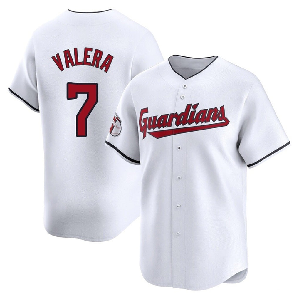 C.Guardians #7 George Valera Player White Limited Home Fdoa Stitched Jerseys